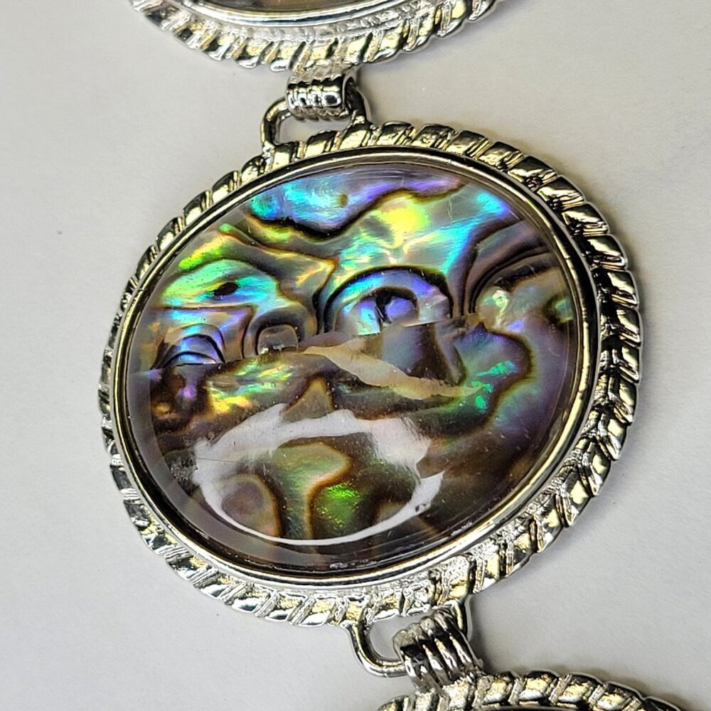 Unique Abalone Biwa Shell Bracelet - Picture 2 of 16